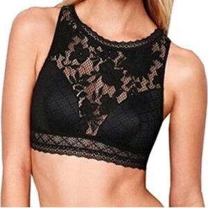 Victoria’s Secret romantic, sexy, feminine  black lace bralette size medium.
